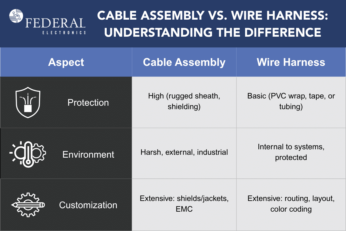 Cable Assembly vs. Wire Harness: Understanding the Difference